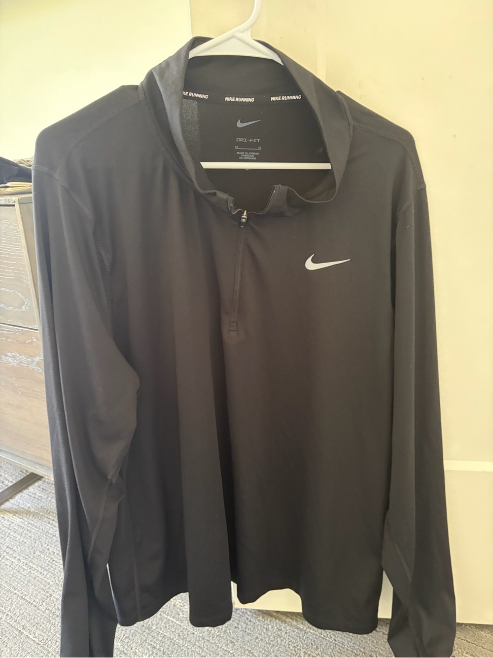 Nike Black Long-Sleeve Dri-FIT Half-Zip Running Top